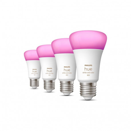 Hue WCA 6.5W A60 E27, 4pcs pack | E27 | 6.5 W | RGBW 2000-6500K | Bluetooth and Zigbee