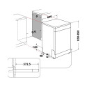INDESIT | Dishwasher | D2F HD624 AS | Free standing | Width 60 cm | Number of place settings 14 | Nu