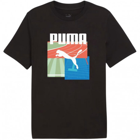 Koszulka męska Puma Graphics Summer Sports Tee II czarna 627909 01 L
