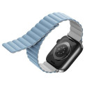 Uniq Revix strap for Apple Watch 1/2/3/4/5/6/7/8/SE/SE2/Ultra 42/44/45/49mm - white and blue