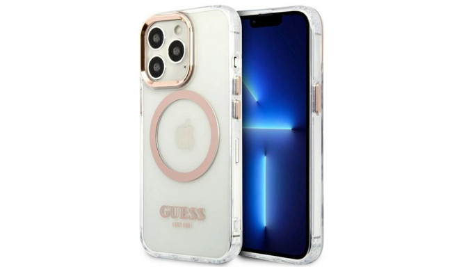Guess GUHMP13XHTRMD iPhone 13 Pro Max 6.7 "gold / gold hard case Metal Outline Magsafe