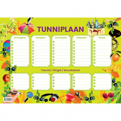Tunniplaan A3 Sulemees
