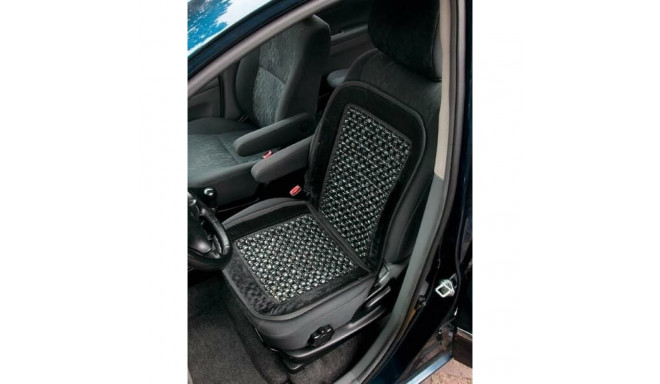 Seat cover massage beads black