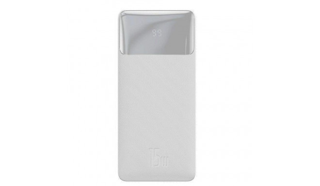 Baseus Bipow fast charging power bank 20000mAh 15W white (Overseas Edition) + USB-A - Micro USB cabl