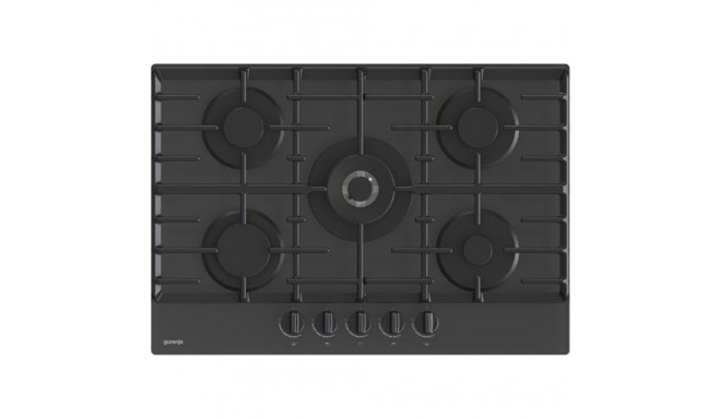 Gorenje GTW7C51B hob Black Built-in 75 cm Gas 5 zone(s)