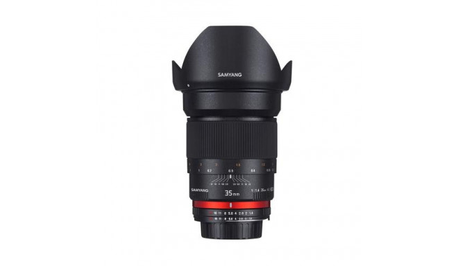 Samyang 35mm F1.4 AS UMC, Nikon AE SLR Wide lens Black