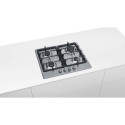 Siemens iQ300 EG6B5PB90 hob Stainless steel, Black Built-in 58 cm Gas 4 zone(s)