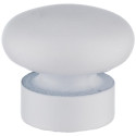 CURTAIN ROD FINIAL FLATBALL D19 M.WHITE