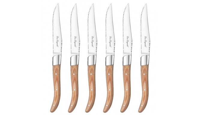 Meat Knife Set Lou Laguiole Louis Wood 23 x 2 x 1 cm Metal 6 Units