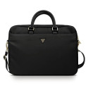 Guess Nylon Triangle Logo bag for a 16" laptop - black