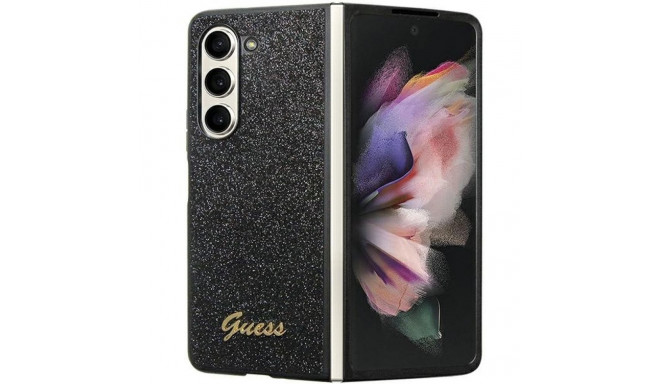 Guess Glitter Script case for Samsung Galaxy Z Fold 5 - black