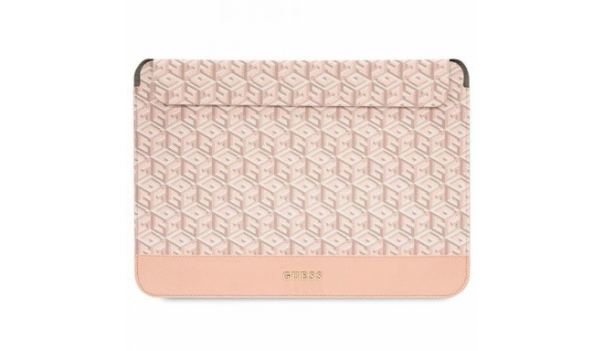 Guess GCube Stripes case for a 14" laptop - pink