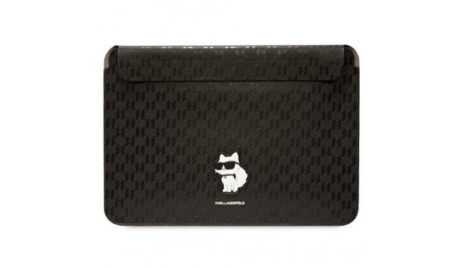 Karl Lagerfeld Saffiano Monogram Choupette case for a 14" laptop - black