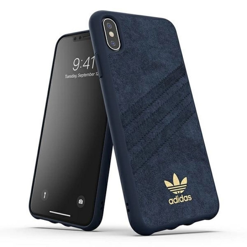 Adidas OR Molded Case ULTRASuede iPhone Xs Max blue collegiate royal 35001 Smartphone cases Photopoint.lv