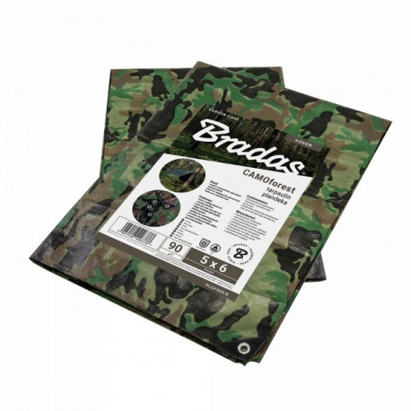Tarpaulin CAMOforest 6 x 10m 90g/m²