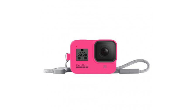 GoPro Sleeve + Lanyard Electric Pink HERO8 Black