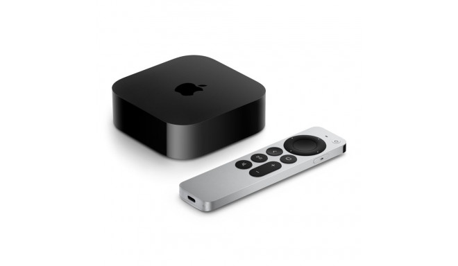 Apple TV 4K Black, Silver 4K Ultra HD 128 GB Wi-Fi Ethernet LAN