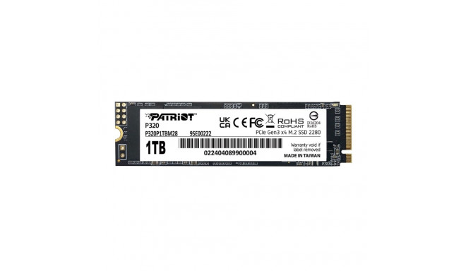 SSD PATRIOT VIPER P320 M.2 PCI-Ex4 NVMe 1TB 3GB/S (P320P1TBM28)