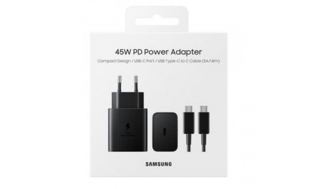 Samsung PD 45W Type-C Wall Charger (with cable) new Black