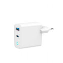 CHARGER USB 30W 2PORT/TA-UC-PDQC30L-W-01 GEMBIRD