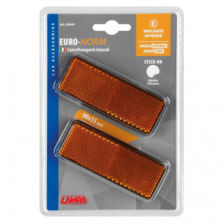 Reflektorid 2 tk, E -märgi.90*35mm,oranz