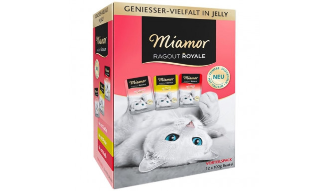 MIAMOR Ragout Royale Adult Mix želees märg kassitoit 12x100g
