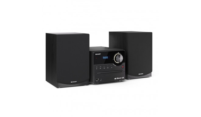 Sharp XL-B517D(BK) Hi-Fi Micro System, CD/FM/USB/Bluetooth v5.0, Aux-in, 45W, Black Sharp | Hi-Fi Mi