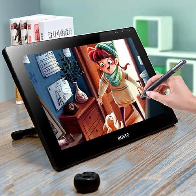 BOSTO Studio 16HD graphic tablet Black 5080 lpi 345 x 195 mm USB