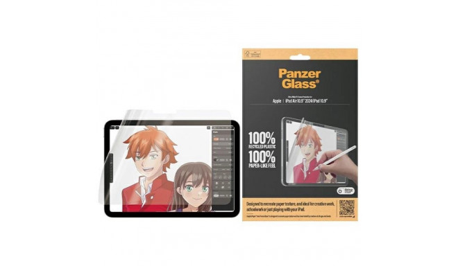 Antibacterial PanzerGlass GraphicPaper foil with a glare filter for iPad Air 13" 2024 / iPad 10.9"