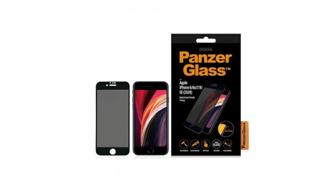 PanzerGlass E2E Super+ privacy tempered glass for iPhone 6 / 6s / 7 / 8 / SE 2020 / SE 2022 - with b