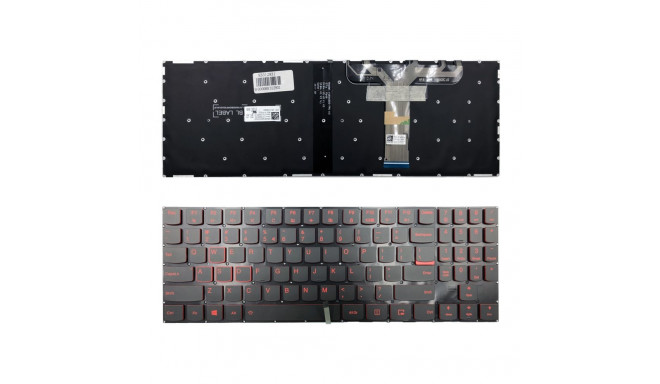 Klaviatūra Lenovo: Legion Y520, Y530 with red backlight