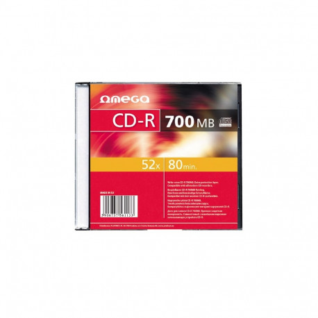 OMEGA CD-R 700MB 52X SLIM CASE*1 [56113]