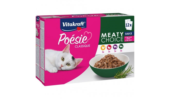 VITAKRAFT Poésie Classique lihavalik märg kassitoit 12 x 85g