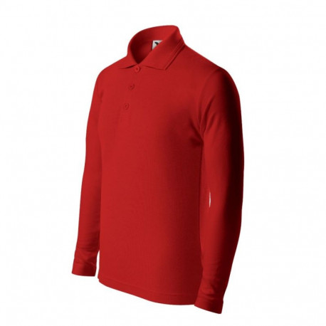 Malfini Pique Polo LS Jr MLI-24107 red polo shirt (146 cm/10 lat)