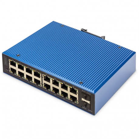 "Digitus 16+2P Industrial Gigabit Ethernet PoE Switch L2 managed"
