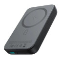 Joyroom JR-W020 20W Mini magnetic wireless power bank 10000mAh Black With USB to Type-C 0.25m Cable 
