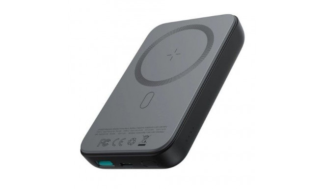 Joyroom JR-W020 20W Mini magnetic wireless power bank 10000mAh Black With USB to Type-C 0.25m Cable 