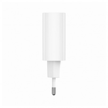 Forever TC-07-30AC PD QC charger 1x USB-C 1x USB 30W white + USB-C - USB-C cable 60W