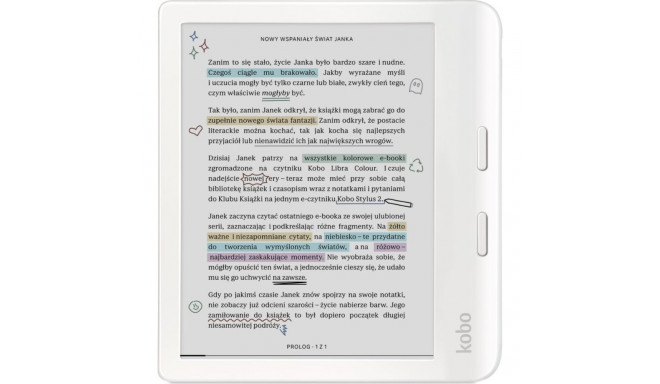 Kobo Libra Color luger valge (N428-KU-WH-K-CK)