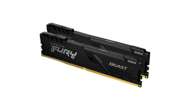 Kingston Fury Beast mälu, DDR4, 32 GB, 3200MHz, CL16 (KF432C16BBK2/32)
