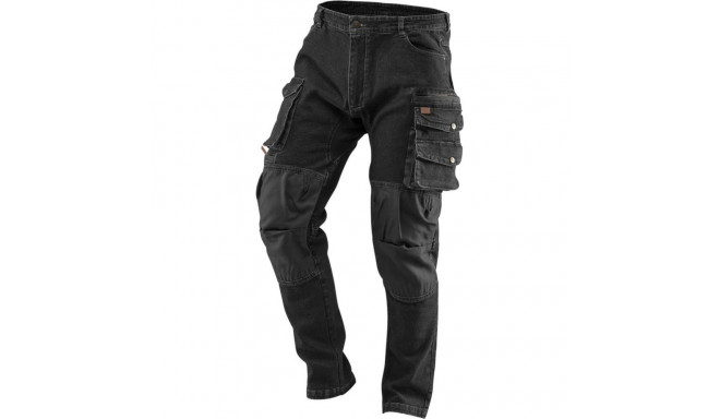 Neo DENIM Work Trousers, Black, Size XS
