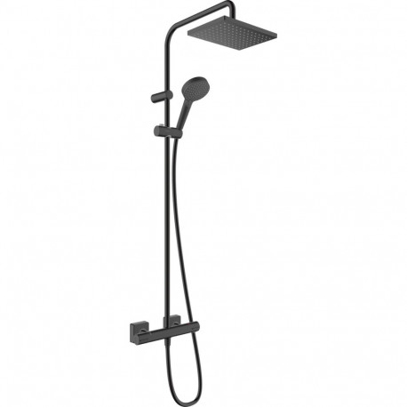 Shower system HANSGROHE VERNIS SHAPE 230 1JET: rain and hand shower, thermostatic mixer.