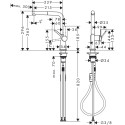 Faucet with pull-out hose Hansgrohe Talis M54 72808670