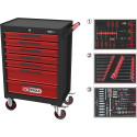 Trolley with 215 pcs. tools KS TOOLS ECOline, 7 drawers