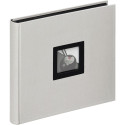 Album WALTHER FA-209-D B&W 26x25 grey 50 pages black | photo corners/splits | book bound  | linen | 