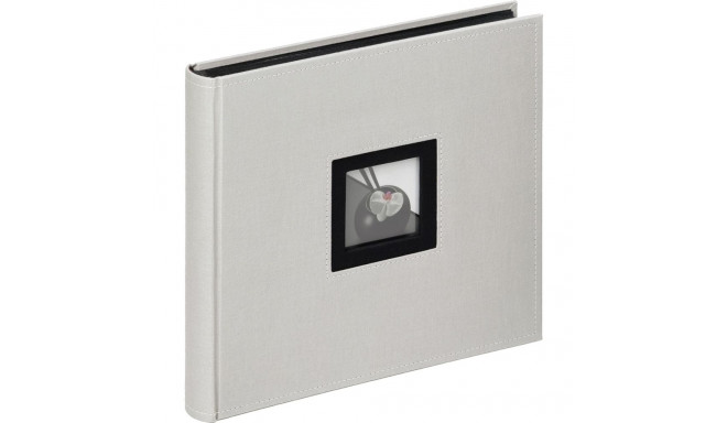 Album WALTHER FA-209-D B&W 26x25 grey 50 pages black | photo corners/splits | book bound  | linen | 