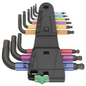 Set of hexagonal keys WERA 950/9 Hex-Plus Multicolor