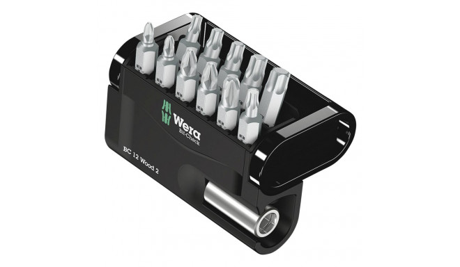 Set of 12 WERA Wood 2 twist bits