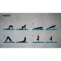 Yoga Mat AVENTO 42MC BKG Print Neoprene 180x60x0,6cm Black