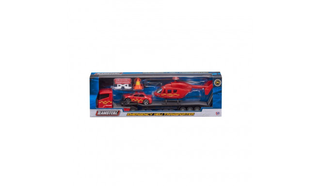TEAMSTERZ valumetallist mängukomplekt Helikopteri transporter, 26 cm